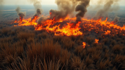 Wildfire at Wetlands park: Over 100 acres burned in Las Vegas’ Clark county, containment efforts underway