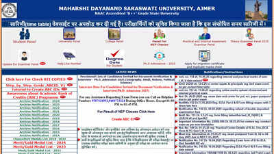 MDSU University result 2025 released for UG and PG courses, Ph.D. admission list and interview dates announced at mdsuexam.org