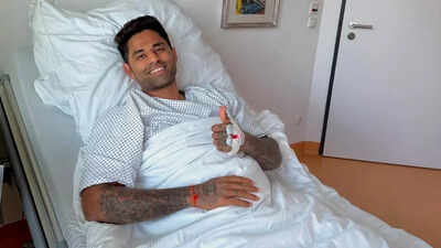 Photo: Suryakumar Yadav undergoes sports hernia surgery, shares update | Cricket News