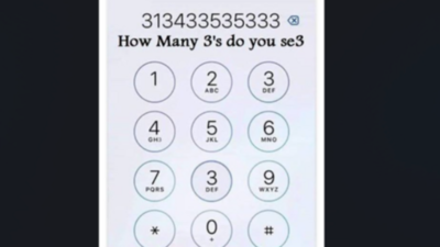 Optical Illusion: Only the brightest brains can count all the 3s in this visual puzzle |