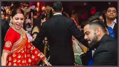 Virat Kohli and Anushka Sharma’s iconic dance-off video from their 2017 wedding reception goes viral again – WATCH |