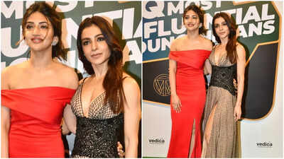 Samantha Ruth Prabhu and Sreeleela have a ‘Pushpa’ reunion, captivate fans with stunning duo appearance | Hindi Movie News
