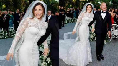 Jeff Bezos weds Lauren Sanchez: Bride’s wedding dress took 900 hours to make and it’s absolutely jaw-dropping