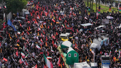 Iran buries top military commanders killed in Israel war; thousands join in ‘historic’ funeral – Video