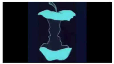 Optical illusion: An eaten apple or two faces? What you see first will reveal a deep secret of your personality