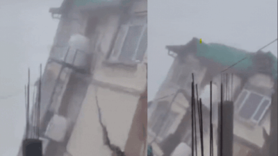 Watch: 5-storey building collapses in Shimla; no casualties reported | India News