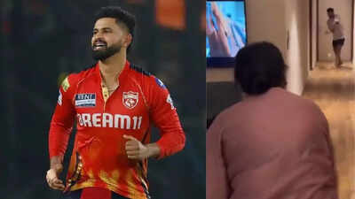Watch: Shreyas Iyer clean bowled! Mother celebrates after taking sons wicket | Cricket News