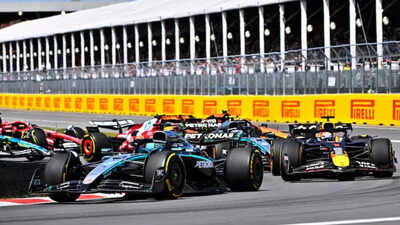 Formula One: George Russell wins Canadian GP as McLaren chaos unfolds behind