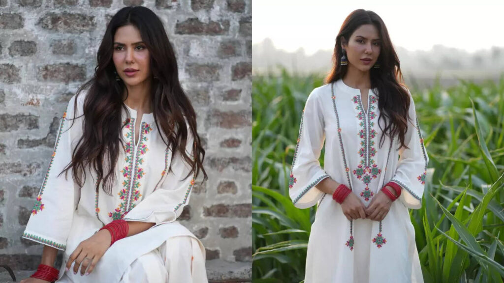 Sonam Bajwa is breaking the internet with her floral salwar kameez