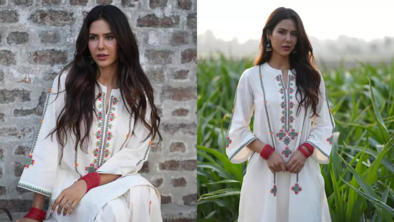 Sonam Bajwa is breaking the internet with her floral salwar kameez