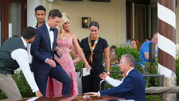 All aboard the love boat: ‘She’d like to sit down by …,’ Kushner’s chivalry for Ivanka Trump at Jeff Bezos’ wedding goes viral