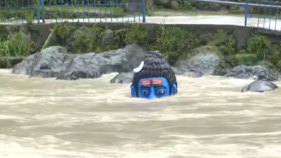 Uttarakhand floods: Alaknanda River overflows, 15-foot Shiva statue submerges in Rudraprayag – watch | India News