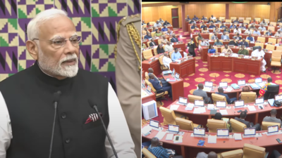 Watch: PM Modi mentions India has 2,500 parties in Ghana Parliament. Then this happens | India News