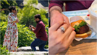 Anshula Kapoor gets engaged to longtime boyfriend Rohan Thakkar, seals the deal with a kiss: ‘I said yes through ugly tears and shaky laughs’ | Hindi Movie News