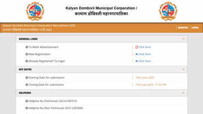 KDMC recruitment 2025: Last date extended to July 15 for 490 various posts; check direct link here