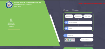 DRDO RAC Scientist B recruitment 2025 registration window last date extended: Check direct link to apply here