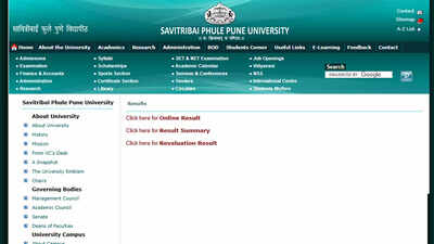 SPPU SET, BTech 2nd year, BEd General and other results 2025 released at unipune.ac.in; check direct link here