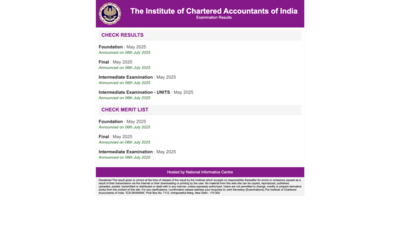 ICAI CA Result May 2025 Declared for Foundation, Inter, Final: Direct Link to Download Scorecard |