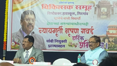 Supreme Court chief justice visits Mumbai school and recalls student days | Mumbai News