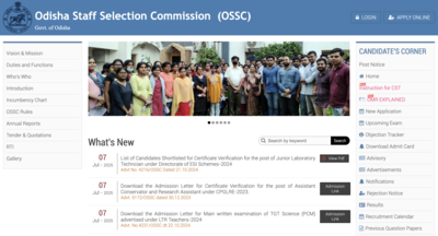 OSSC CHSL mains 2024 schedule announced at ossc.gov.in: Admit cards releasing on this date