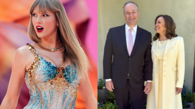 ‘Taylor Swift proved to be special challenge’: Kamala Harris tasked Doug Emhoff to reach out to pop star for 2024 campaign, book reveals