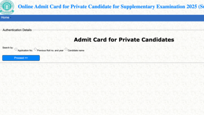 CBSE board supply admit card 2025 released for private candidates at cbse.gov.in: Check direct link to download here