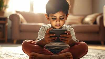 2.2 hours per day: Screen time of Indian kids 2x safe limit, claims study | India News