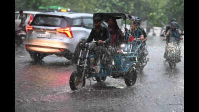 Rain brings relief in Delhi-NCR; orange alert issued as temperatures dip, air quality improves | Delhi News