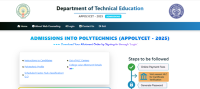 AP POLYCET seat allotment result 2025 released at polycet.ap.gov.in: Direct link to download scorecards here