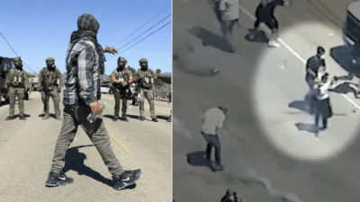 ‘They started firing’: Protesters, feds clash during raid at Southern California farm – watch