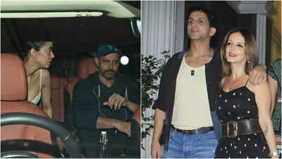 Hrithik Roshan attends screening of Maalik with Saba Azad and son Hridhaan; Sussanne Khan steps out with Arslan Goni and friends | Hindi Movie News