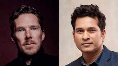 Sachin Tendulkar with Benedict Cumberbatch: ‘King of Cricket’ meets the ‘Sorcerer Supreme’, Wimbledon 2025 |