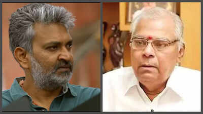 SS Rajamouli loses his cool, pushes fan trying to take selfie outside Kota Srinivasa Rao’s residence at his funeral in Hyderabad in viral video |