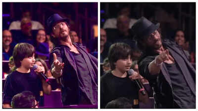 Shah Rukh Khan dances to son AbRam Khan’s song in adorable viral video; fans demand a father-son on-screen team up |
