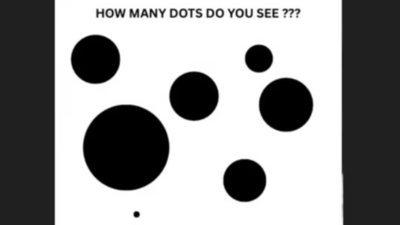 This optical illusion is not what it seems—how many dots are there? |