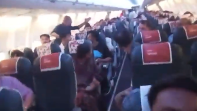 Fight between 2 flyers forces taxiing SpiceJet plane to return to IGIA terminal; both handed over to CISF | India News