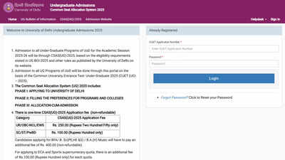DU UG admissions 2025: Simulated rank list out, first seat allotment result on 19 July