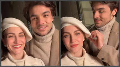 Ashish Chanchlani introduces himself as Elli AvrRam’s ‘spot boy’ in hilarious new video, days after teasing fans about their relationship: ‘Can I push you off the bridge?’ – WATCH |