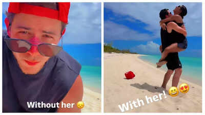 Priyanka Chopra and Nick Jonas pack on the PDA on beach holiday; lock lips in dreamy new video – WATCH |