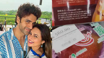 Vivek Dahiya and Divyanka Tripathi stunned to see Rs 12000 worth a single piece of mango; the latter says ‘It should a showpiece’ |