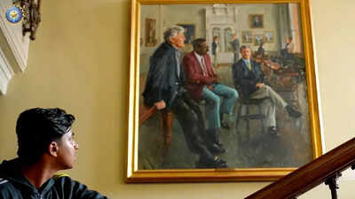 Starstruck! 14-year-old Vaibhav Suryavanshi lost in cricket’s greatness; video goes viral | Cricket News