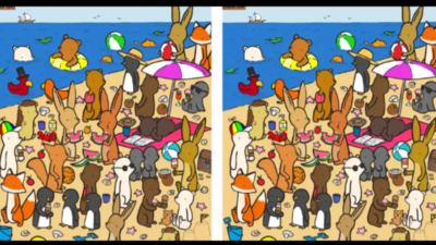 Optical illusion challenge: Spot the hidden cheese slice on this beach in under 10 seconds!