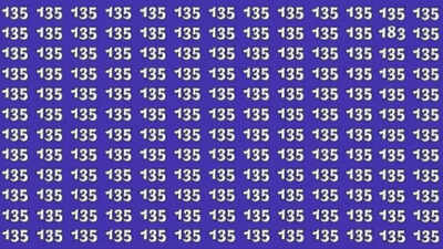Optical Illusion: Do you have sharp observation skills? Look for the odd number among the number 135