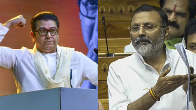 ‘You come to Mumbai’: Raj Thackeray counters BJP MP Nishikant Dubey’s ‘patak ke maarenge’ with ‘dubo ke maarenge’; language row escalates | India News