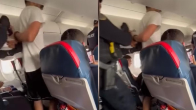 ‘Unruly behaviour’: Detroit-bound Delta Airlines flight diverted as passenger tries to open door mid-air; fights with attendant