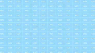 Optical illusion: Only one with a sharp brain can find 4312 amidst a sea of 4321s |