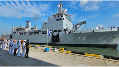 INS Sandhayak visits Malaysian port to boost maritime, hydrographic cooperation | India News