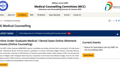 NEET UG 2025 counselling registration begins for MBBS and BDS admissions: Check direct link and key dates here