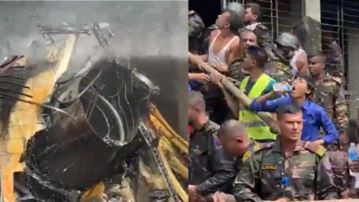 Bangladesh air force training jet crashes into school in Dhaka; one killed – Footage shows fire, smoke billowing