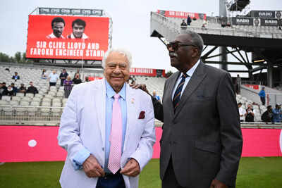 ENG vs IND: Old Trafford honours Farokh Engineer, Clive Lloyd with stand names – Images revealed | Cricket News